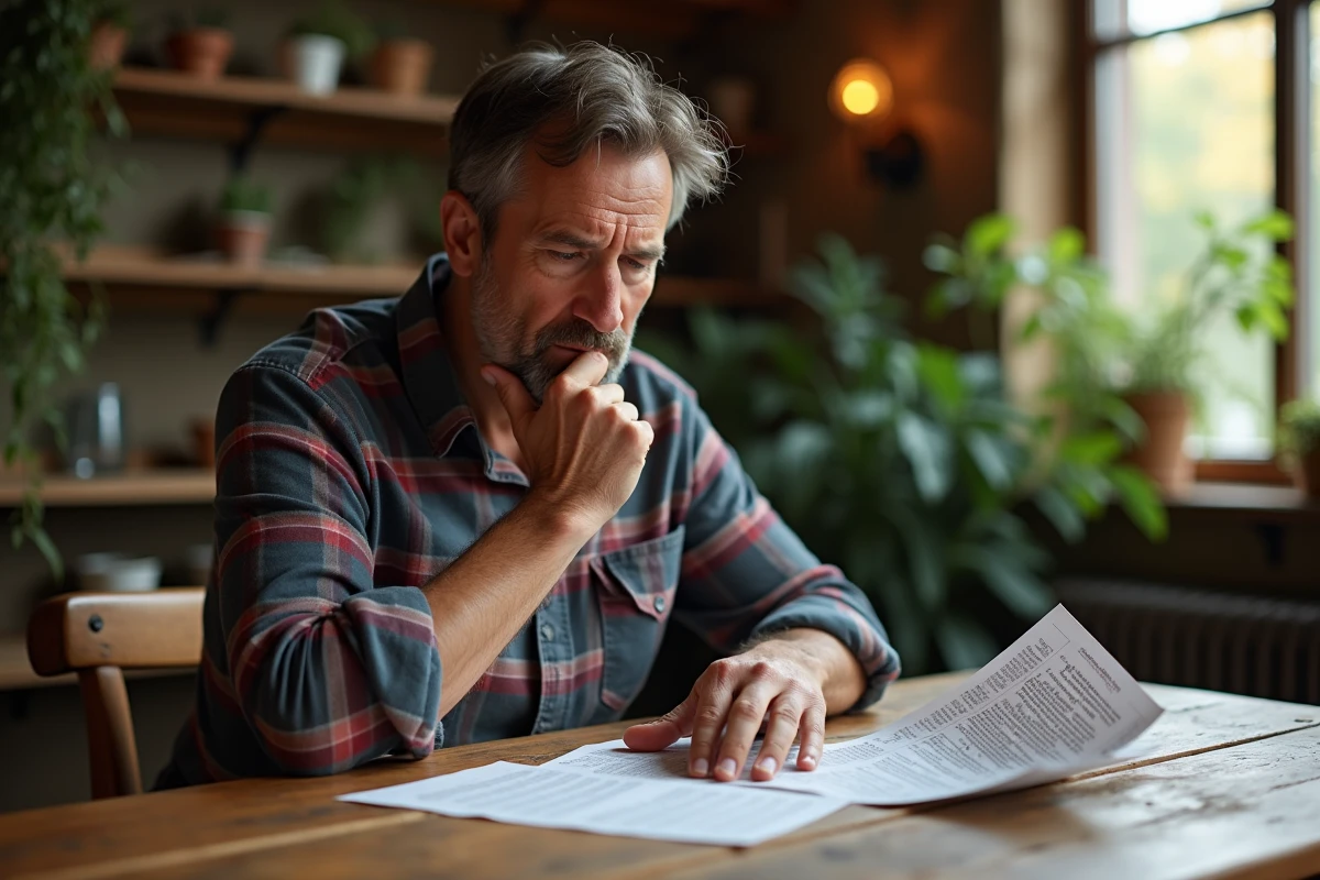 Homme lisant instructions pour piège à moustiques
